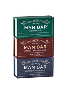 San Francisco Soap Company San Francisco Soap Co Man Bar 3-Piece Gift Set - No Harmful Chemicals - Good for All Skin Types - Made in the USA  - Image 1