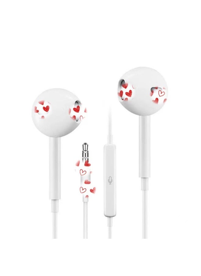 Generic - Universal Headphones For Vivo Huawei Apple 6s Millet OPPO With Microphone Karaoke In-ear Subwoofer Earphone Cable-Color:Pink Type-c Socket - Image 1