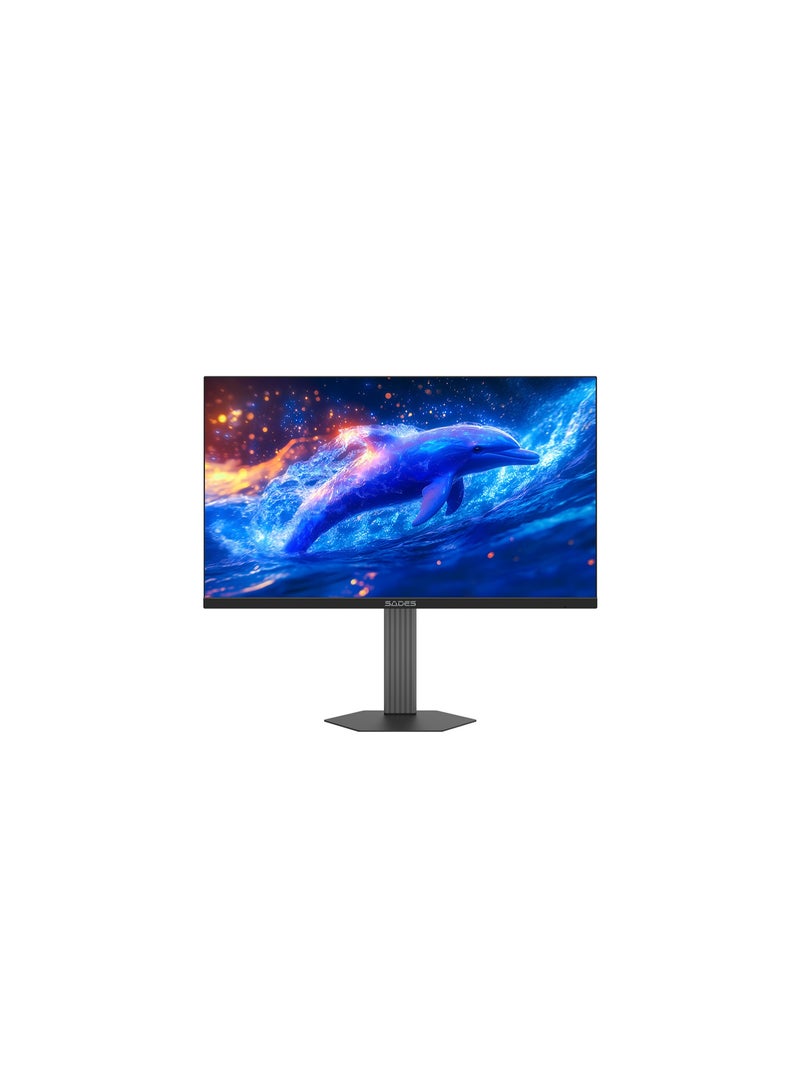 Sades BN-Dolphin 27″ 200hz QHD Flat IPS Panel Gaming Monitor, SA-F01Q27 – Black - Image 1