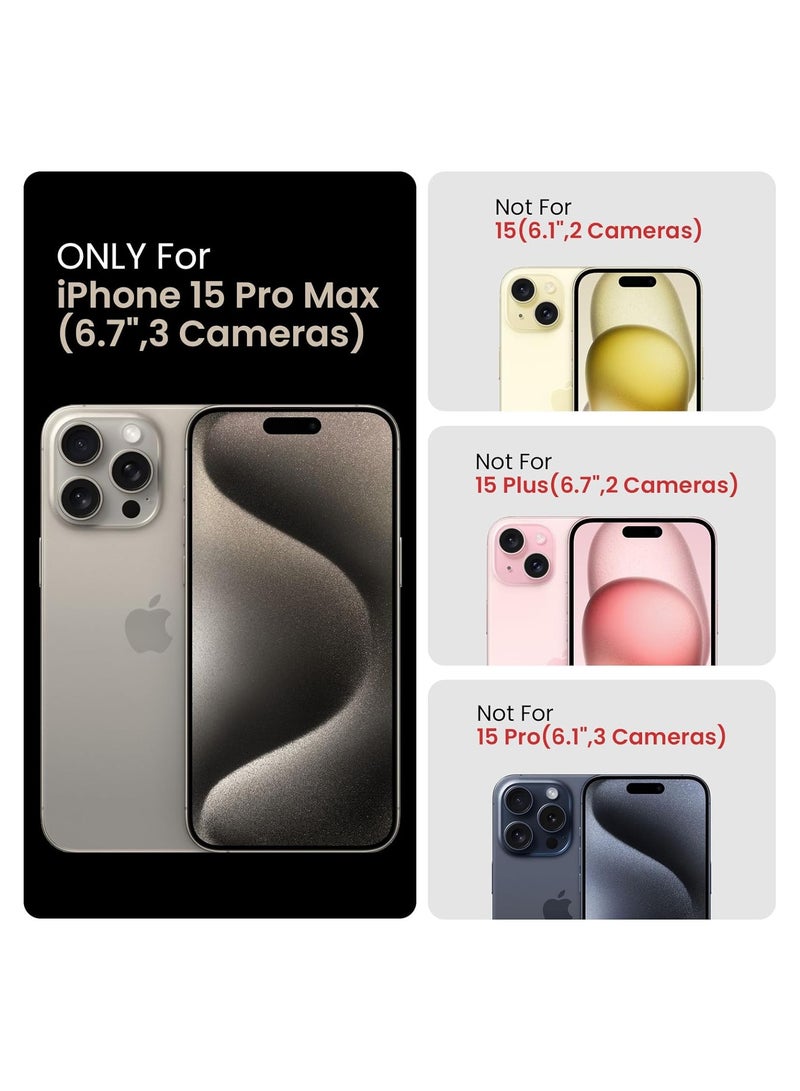 ELTRAZONE Designed for iPhone 15 Pro Max Case, Silicone Upgraded [Camera Protection] for iPhone 15 ProMax Case with [2 Screen Protectors], Anti-Scratch Microfiber Lining, 6.7 inch, Black - Image 5