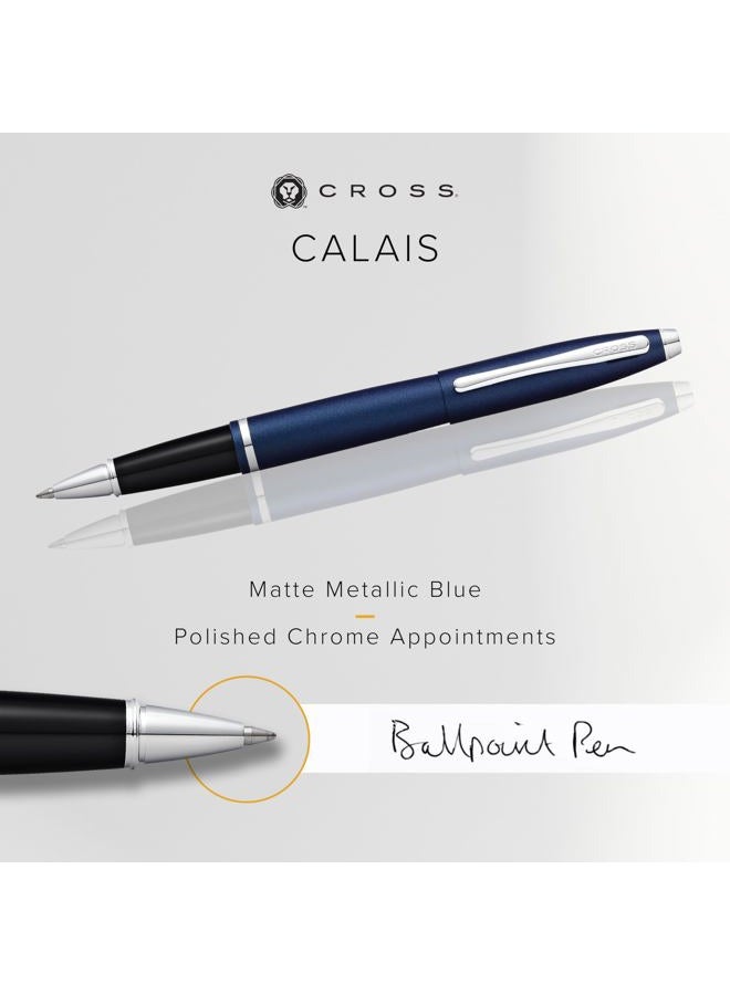 Cross Unisex Midnight Metallic Roller Ball Pen (Blue_Free Size) - Image 2