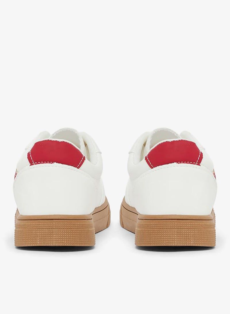 ستايلي اكتيف سنيكرز برباط ودائرة بحواف متباينة - Image 4