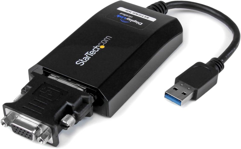 Star Tech .com USB 3.0 to DVI / VGA Adapter - 2048x1152 - External Video & Graphics Card - Dual Monitor Display Adapter Cable - Supports Mac & Windows (USB32DVIPRO) - Image 2