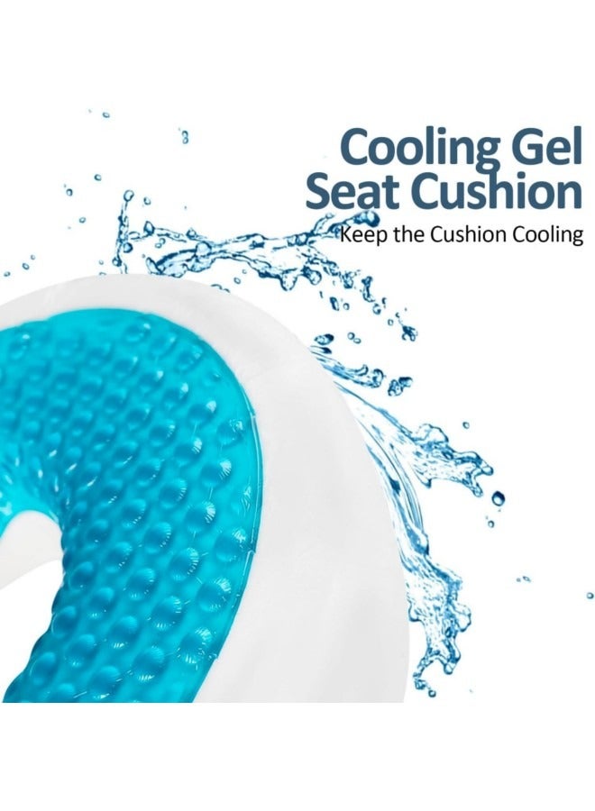 GGEROU Memory Foam Car Seat Cushion,Seat Cushions for Office Chairs,Office Chair Cushion,Ergonomic Donut Pillow for Desk, Car and Gaming, Back Pain Relief and Support 40 * 38 * 10cm - Image 3