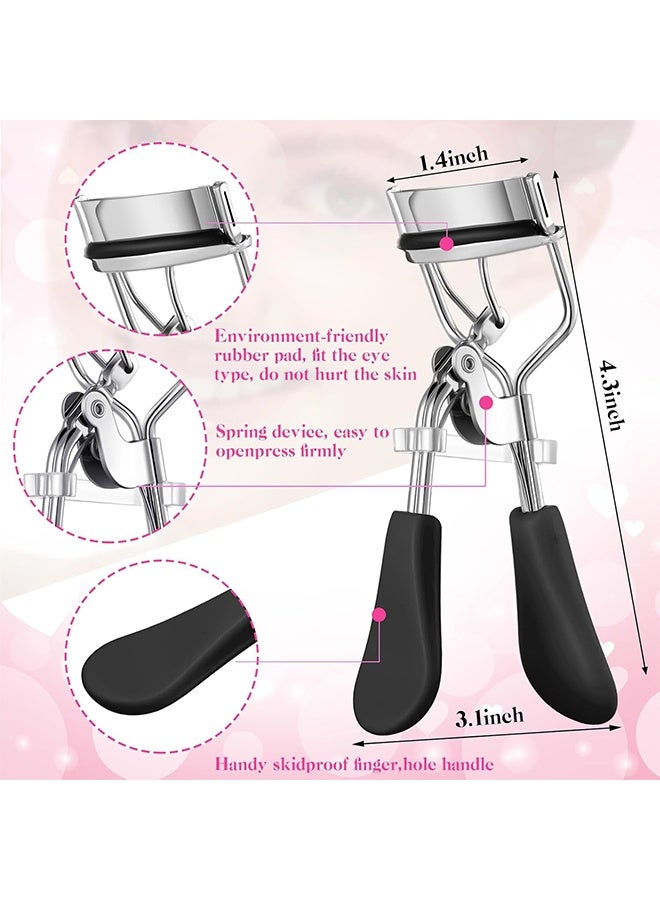 مجموعة أدوات تجعيد الرموش مكونة من 9 قطعة، أدوات رموش مع وسادة بديلة من السيليكون، أدوات مكياج للرموش والحواجب - Image 2