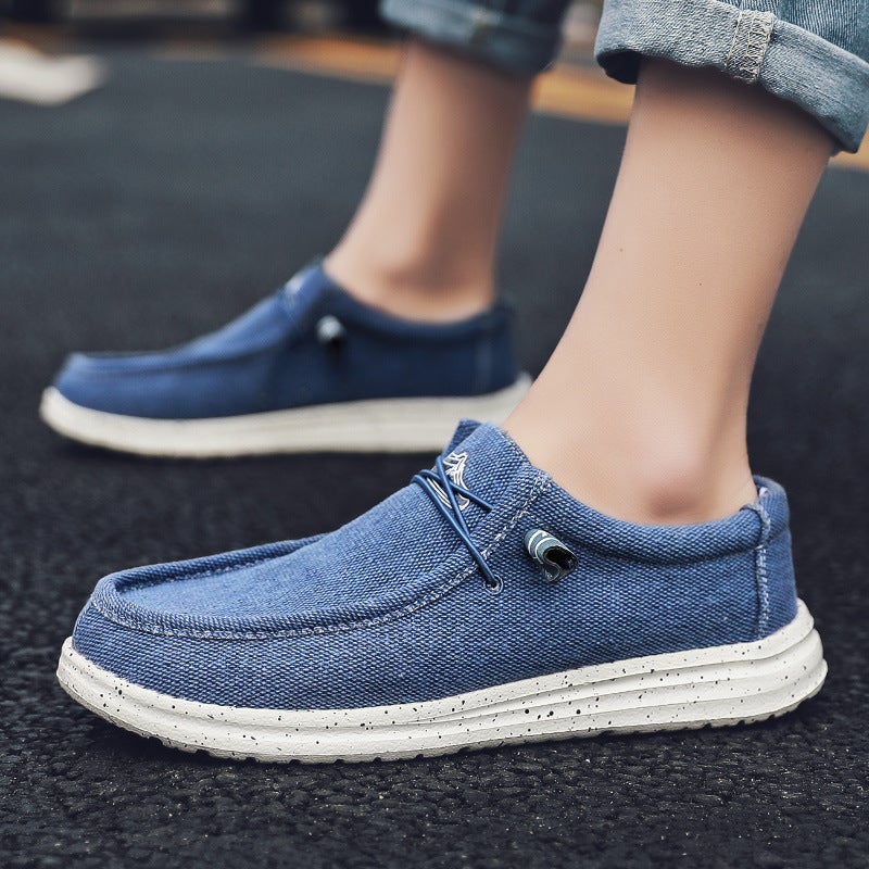 Unisex Canvas Slip-On Loafers with Cushioned EVA Insole - Image 2