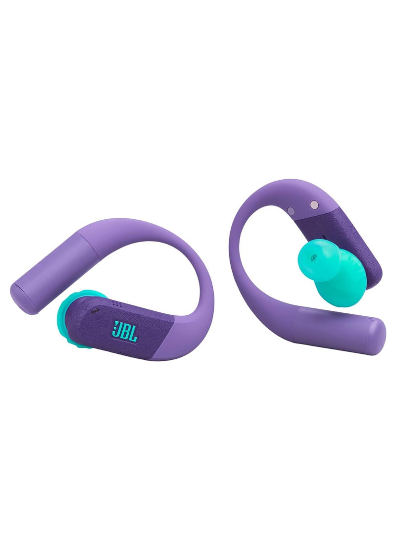 JBL Endurance Peak 4 True Wireless Sports Headphones with Bluetooth and Noise Cancelling, 48 Hours Battery Life, TwistLock Secure Fit, IP68 Water/Dust Protection, JBL Pure Bass Sound purple - Image 2