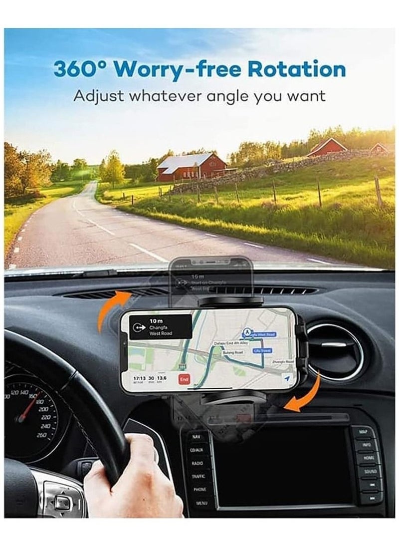 Go-Des Car Mobile Holder, 360 Degree Rotation & Adjustable Mobile Stand for Car Dashboard Windshield and Air Vent - Image 3