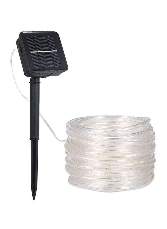 NIBEMINENT Solar Powered LED Rope Light Yellow 12meter - Image 1