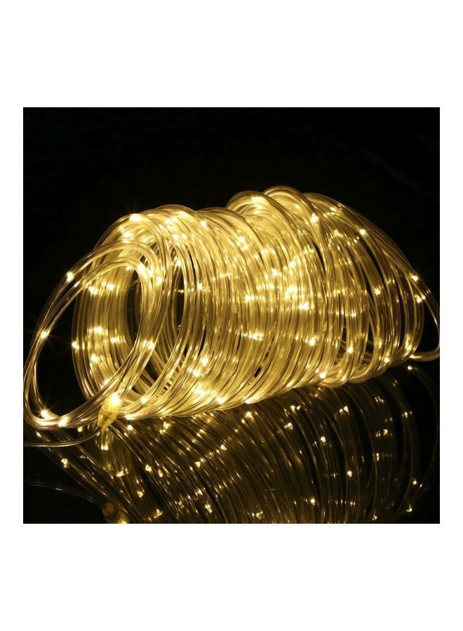 NIBEMINENT Solar Powered LED Rope Light Yellow 12meter - Image 5