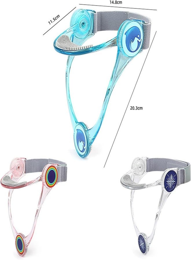 Delzon Collar Support Brace for Neck, Prevent Head Drop, Home Stretcher Orthotic Protector, Corrector for Neck Pain Relief - Transparent Blue - Image 2