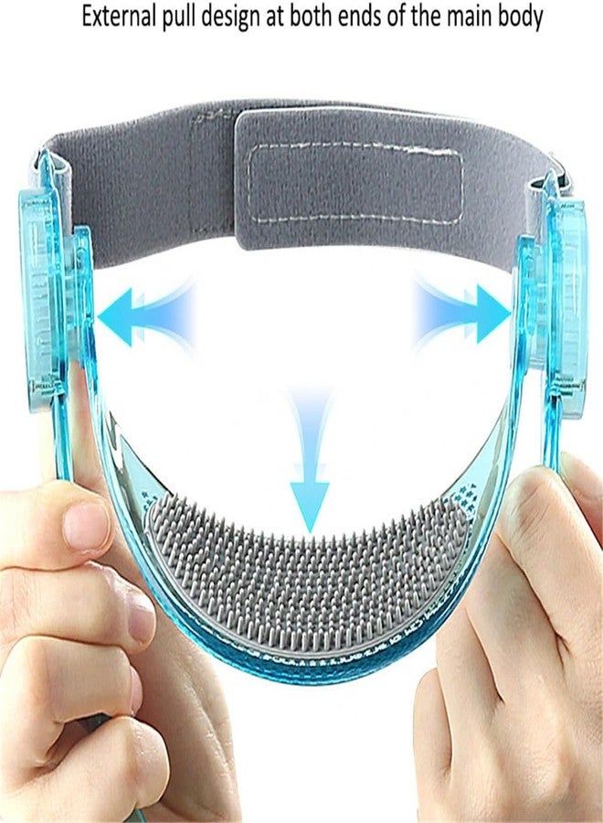 Delzon Collar Support Brace for Neck, Prevent Head Drop, Home Stretcher Orthotic Protector, Corrector for Neck Pain Relief - Transparent Blue - Image 5