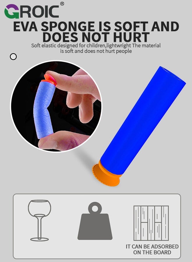 GROIC مسدس لعبة M416 رصاصات ناعمة، مسدس لعبة تفجير رغوي، ألعاب الرماية ألعاب رشاشات M416 رصاصات ناعمة مع رصاصة ناعمة من مادة إي في إيه، سلسلة مرنة، كاتم صوت، هدف وملحقات رصاصة - Image 4