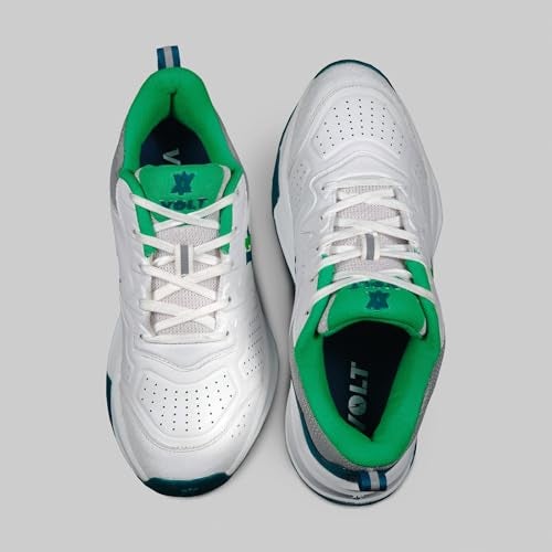 VOLT Cricket Shoes for Men & Boys Sports Shoes for Lightweight, Ergonomic Fit Sports Shoes Match Shoes for Practise (Teal Green, UK Footwear Size System, Adult, Men, Numeric, Medium, 9) - Image 2