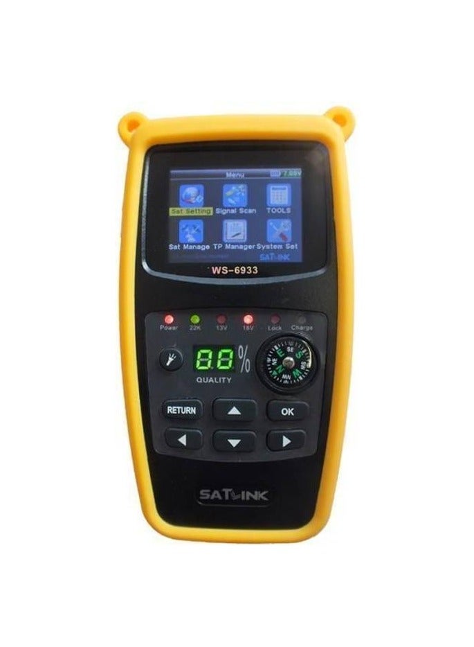 ساتلينك جهاز قياس الأقمار الصناعية Satlink WS-6933 DVB-S2 FTA لشرائح C و KU مع بوصلة - Image 2