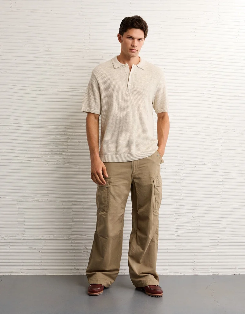 AE Pique Sweater Polo Shirt