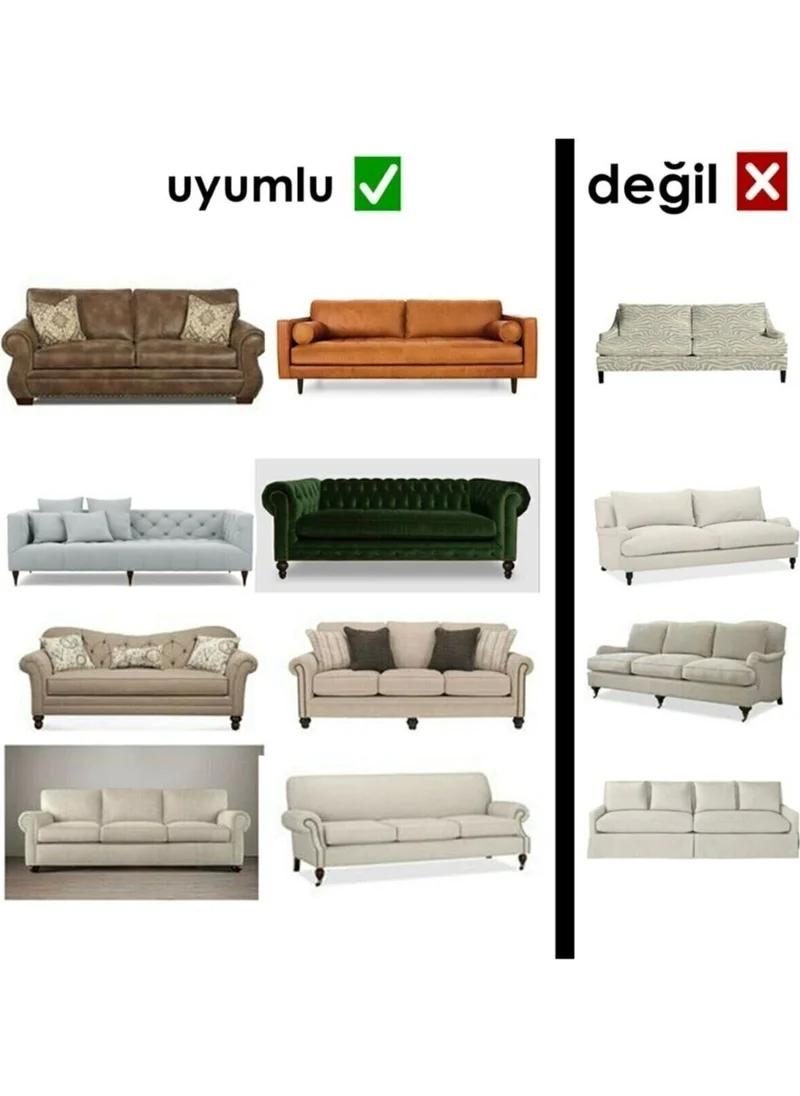 Elgeyar Bürümcük Armchair, Sofa, Sofa Bed Cover, Sofa Cover 3-Piece