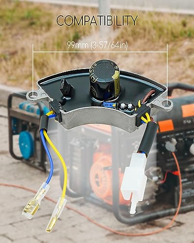 PNYZIK 58KW Generator AVR Automatic Voltage Regulator Fit for GX Clone Honda Harbor Freight Predator Firman And More Automatic Voltage Regulator Rectifier with Carbon Brush - Image 3
