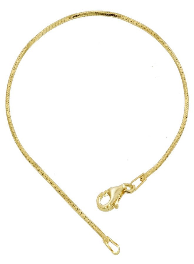 Gem Avenue 14k Vermeil Diamond-Cut Snake Chain Bracelets (7-8 inch Available) 7 - Image 4