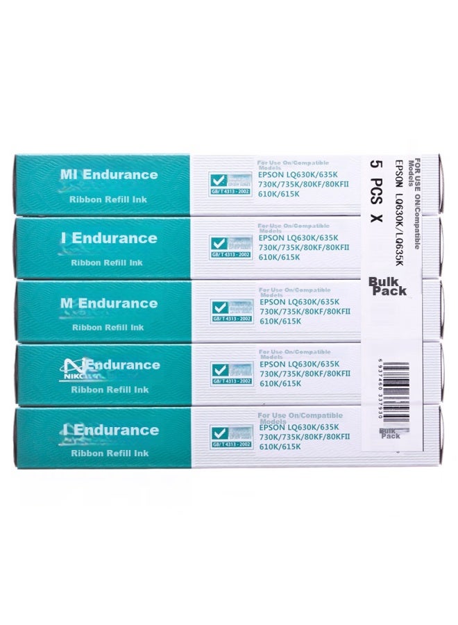 Niko N Lq630kii Black Ribbon Core Compatible With Epson Lq630k Lq615 Lq635k Lq730k Lq735k 80kf Printer - Image 5