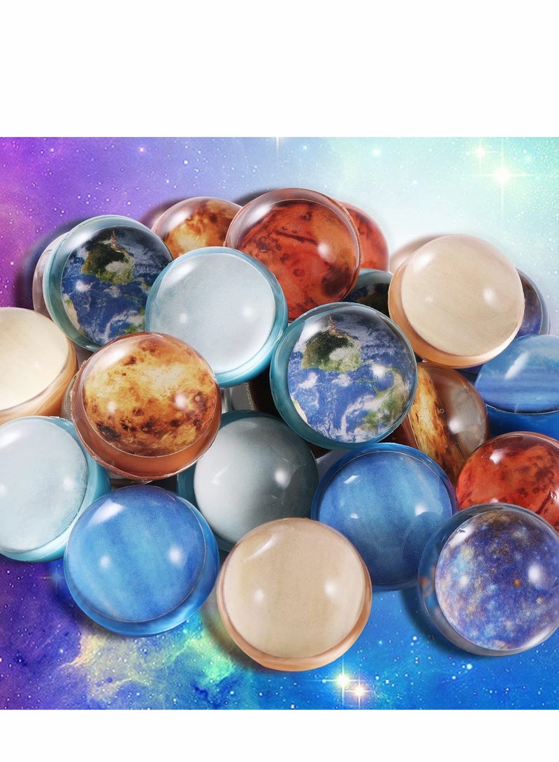 KASTWAVE Bouncy Balls, 24 PCS Space Solar System Eight Planets Themed for Kids Party Favors, Gift Bag Filling, 32mm - Image 2