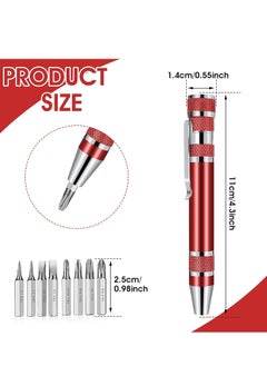 Plan A Mini Screwdriver Set 8 in 1 Multifunctional Magnetic Screwdriver Portable Flat Head Screwdriver for Repair and Installation Hand Tools (Black)  - Image 2