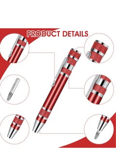 Plan A Mini Screwdriver Set 8 in 1 Multifunctional Magnetic Screwdriver Portable Flat Head Screwdriver for Repair and Installation Hand Tools (Black)  - Image 3