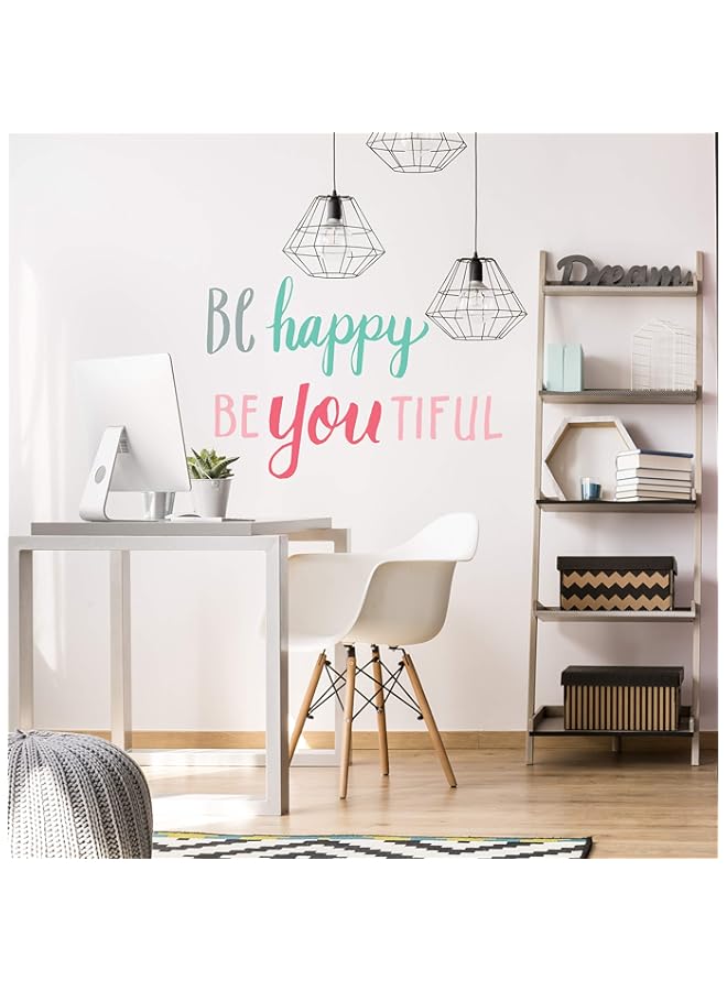 Raxoom BPA Wall Decor - Inspirational Quote. Peel and Stick Wall Decals - Easy to Remove Vinyl Quote - Be Bright, Be Happy, BeYouTiful, Be Awesome, Be You, Be Bold - Image 3