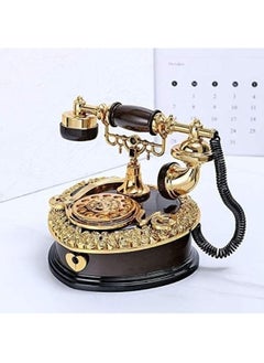 ShebSheb Music Box Heart Telephone Shaped Plastic Music Box With Drawer Decor Birthday Gift（Black）  - Image 3