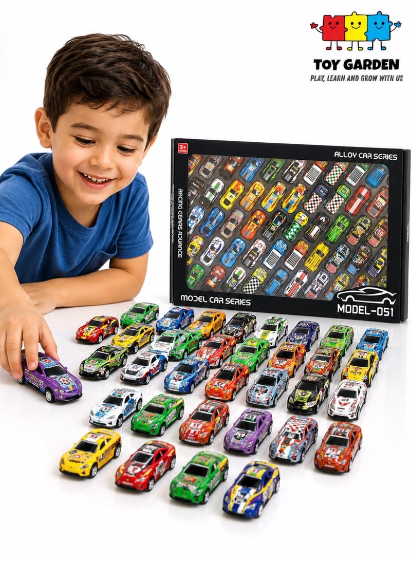 Die-Cast Metal Mini Cars, 50 Pcs Diecast Racing Car Set for Kids – Mini Sports & Race Car Collection Pack, Bulk Toy Cars Gift Set for Boys & Girls 2+ Years 3 4 5 6 7 - Image 1