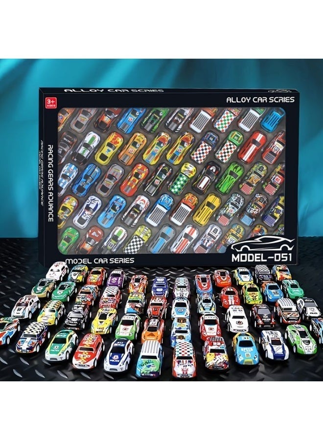 Die-Cast Metal Mini Cars, 50 Pcs Diecast Racing Car Set for Kids – Mini Sports & Race Car Collection Pack, Bulk Toy Cars Gift Set for Boys & Girls 2+ Years 3 4 5 6 7 - Image 2