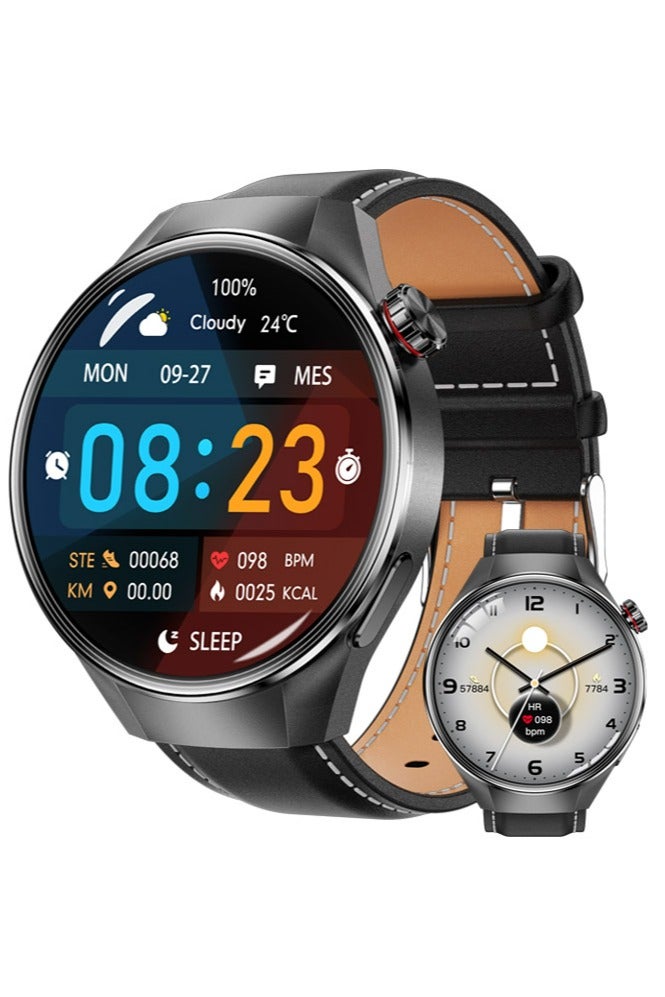 RollsTimi  Men's Smartwatch 1.75" AMOLED, Bluetooth Calls, Sleep Monitor, Fitness Tracker, IP67 Waterproof Smart Watch for Men, Compatible with Android/iOS, Voice Assistant - Image 1