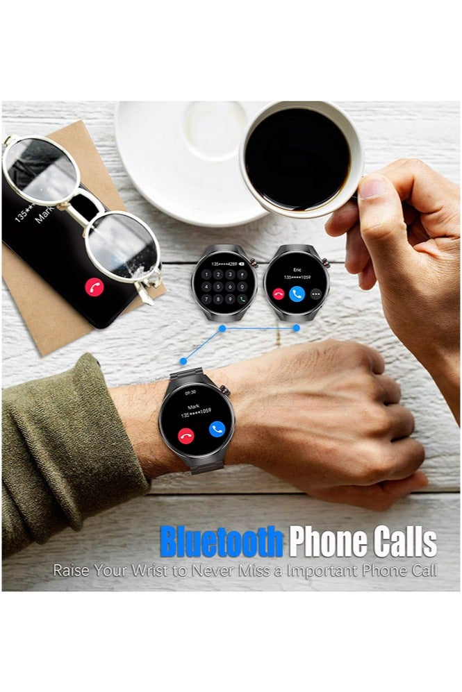 RollsTimi  Men's Smartwatch 1.75" AMOLED, Bluetooth Calls, Sleep Monitor, Fitness Tracker, IP67 Waterproof Smart Watch for Men, Compatible with Android/iOS, Voice Assistant - Image 4