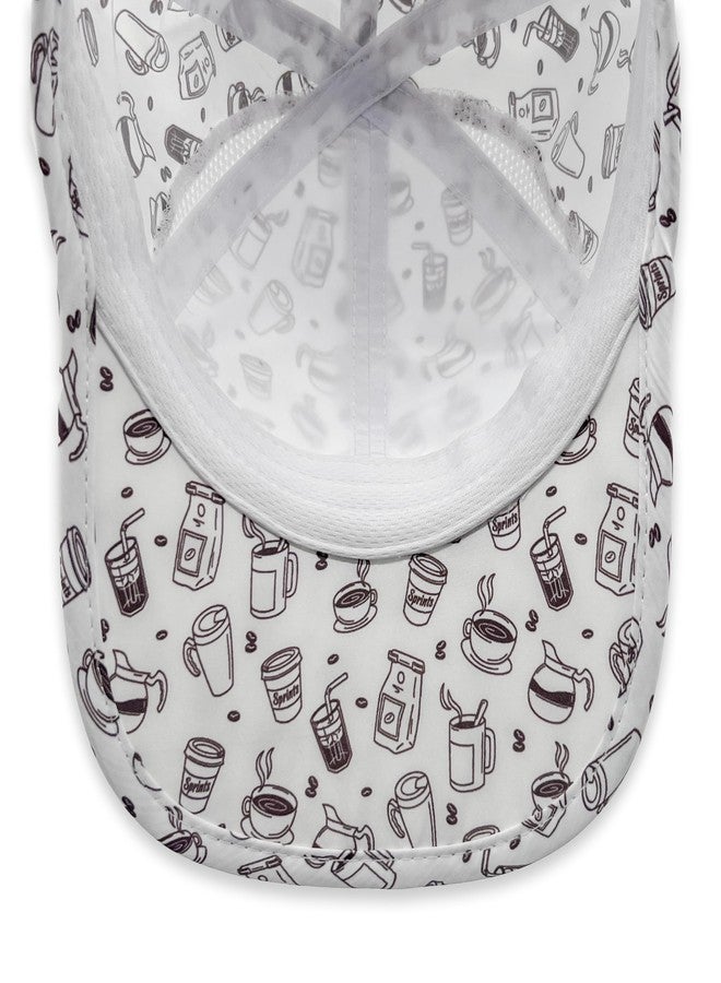 Sprints Race Day Performance Running Cap | The Lightweight, Quick Dry, Sport Hat, One Size, Unisex (Coffee Lovers) - Image 4