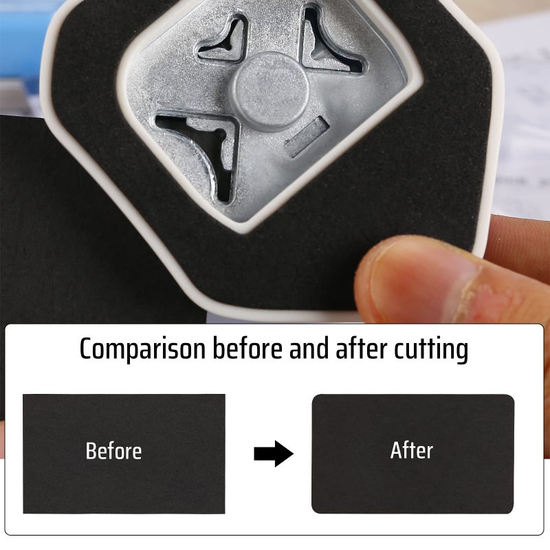 MyArTool 3 Way Corner Rounder Punch, 4mm, 7mm, 10mm 3 in 1 Corner Cutter for Card Making, Laminate, Cardstock, Scrapbooking and Paper Crafts, Business Cards - Image 3