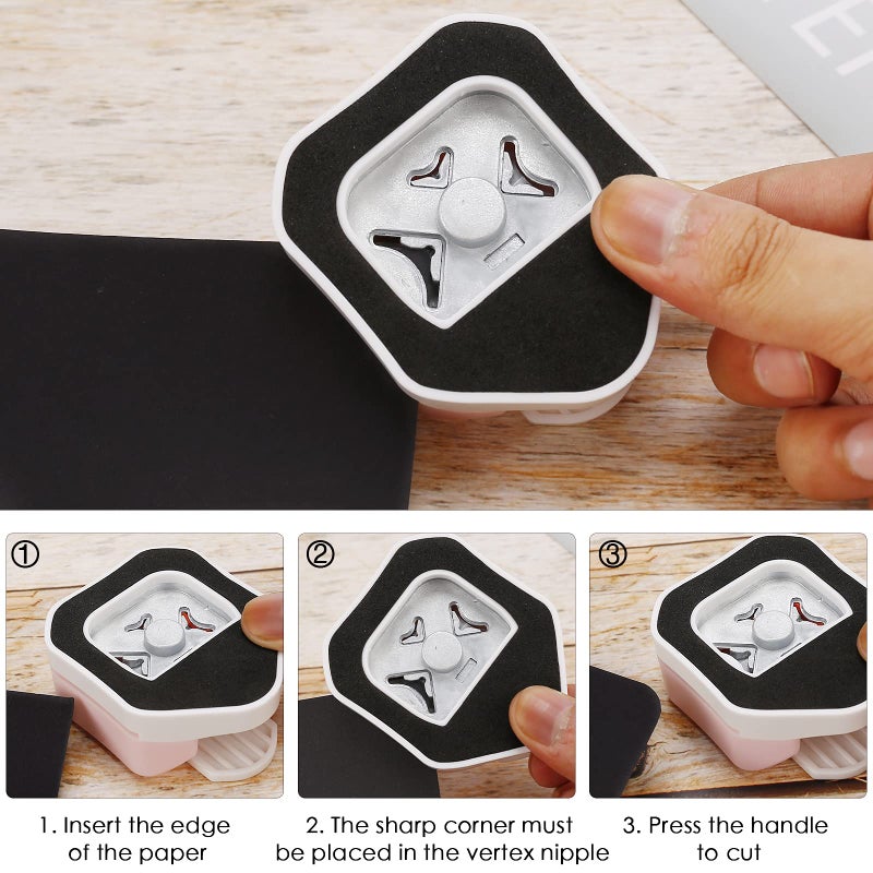 MyArTool 3 Way Corner Rounder Punch, 4mm, 7mm, 10mm 3 in 1 Corner Cutter for Card Making, Laminate, Cardstock, Scrapbooking and Paper Crafts, Business Cards - Image 4