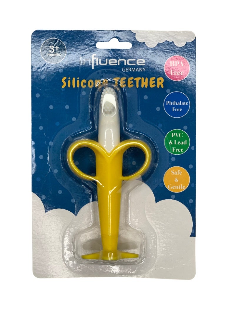 Influence Germany- Silicone Baby Teether Trio- BPA-Free - Animal & Fruit Shapes- 3M - Image 4