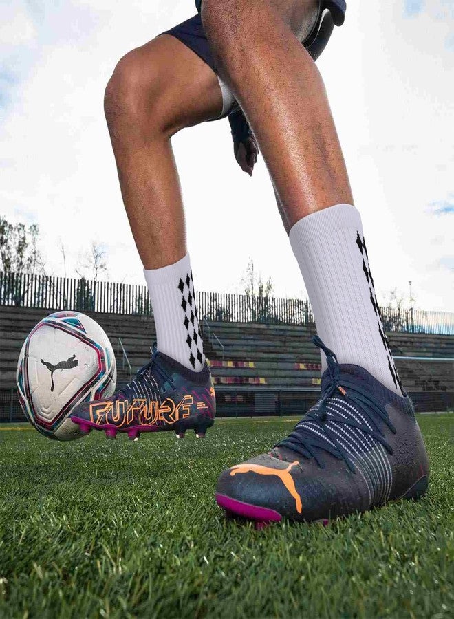 Ultrafun 5 Pairs Mens Grip Soccer Socks Non Slip Cushioned Crew Football Sports Socks (White) - Image 3