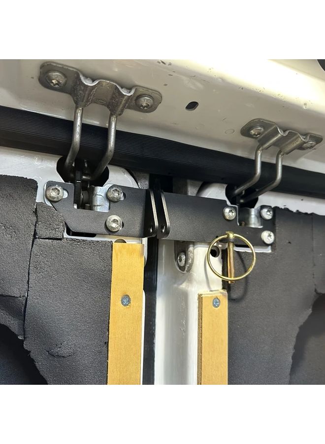 Silver Anti Theft Rear Door Lock For Fiat Ducato Peugeot Boxer X250 X290 - Image 1