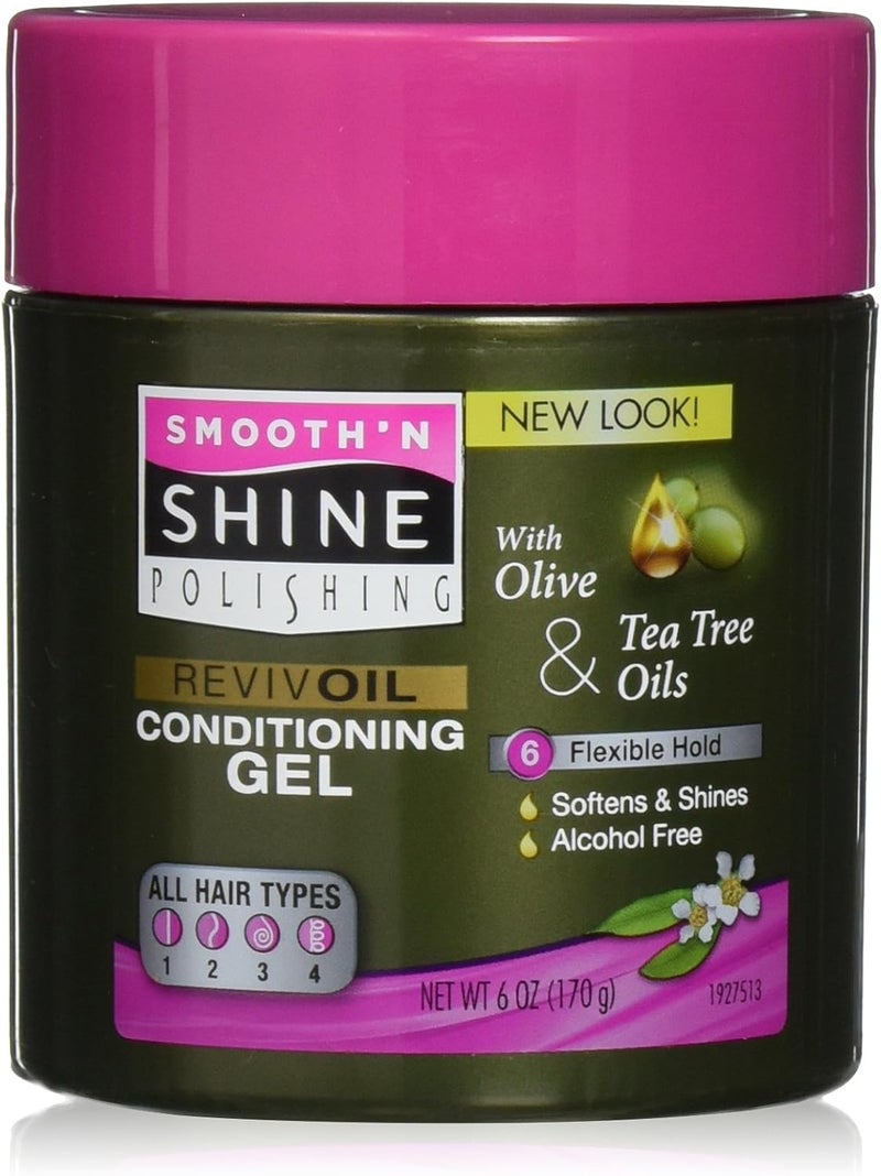 Smooth N Shine and Extra Hold Conditioning Gel 6 Ounce - Image 1