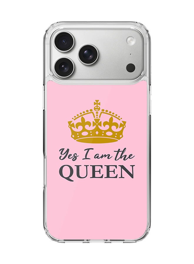 Stylizedd Classic Clear MagSafe Case for iPhone 17 Pro Max , Hybrid Soft Case Flexible Edges Anti Drop TPU PC Gel Thin Transparent Cover [ Designed for iPhone 17 Pro Max ] - Yes I'm the Queen