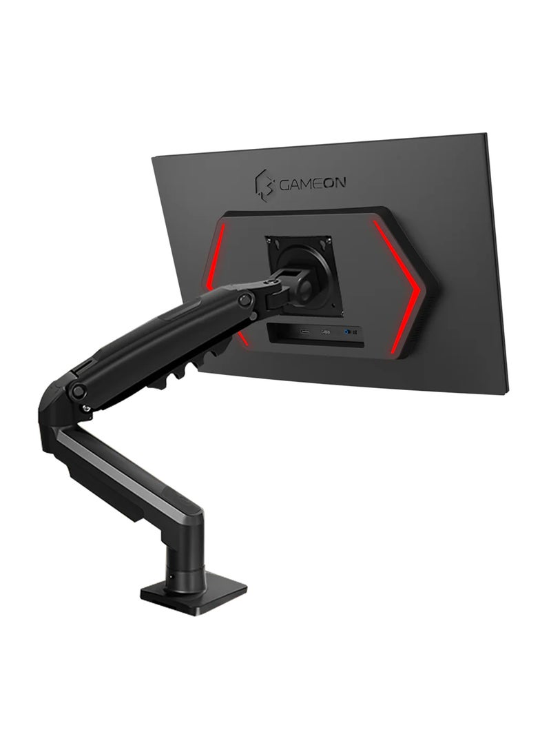 GAMEON 24" Inch Gaming Monitor Midnight Pro X Series (1920x1080) FHD Fast IPS, 190Hz Refresh Rate, MPRT 0.5ms Response Time, 2.1 HDMI (Support PS5) with Stand - GOM24FHD190IPSX | Black - Image 4