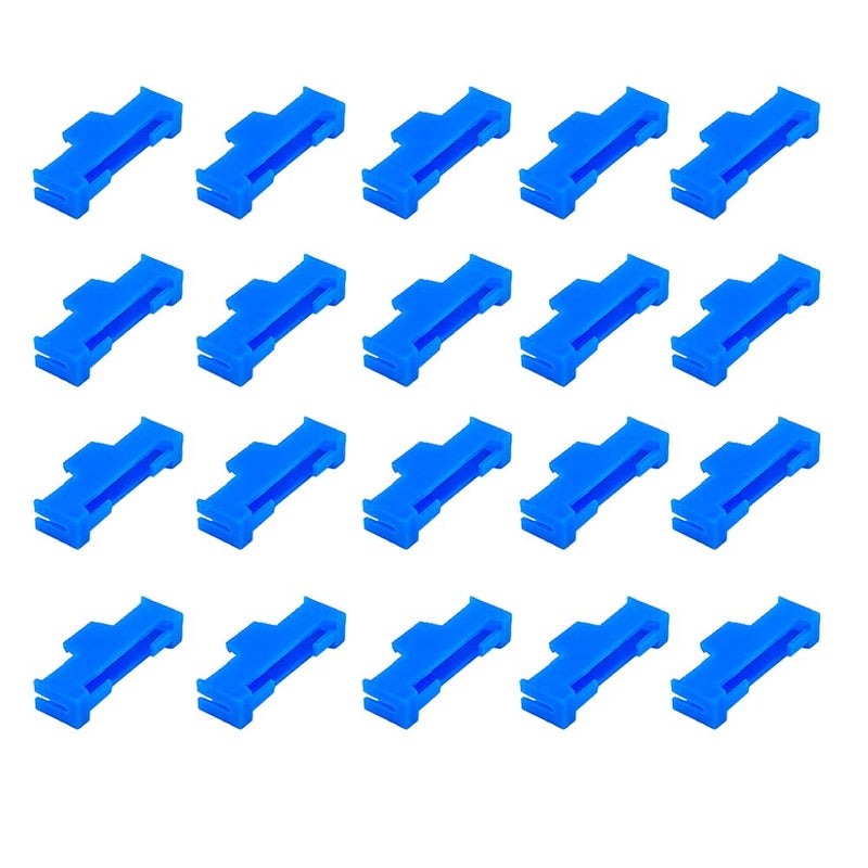 URIMPAVIDO 20PCS Servo Cable Clip Lock Servo Extension Cable Connector Clip Lead Wire Lock for RC Airplane Car Boat RC Toy DIY Model Part Blue - Image 4
