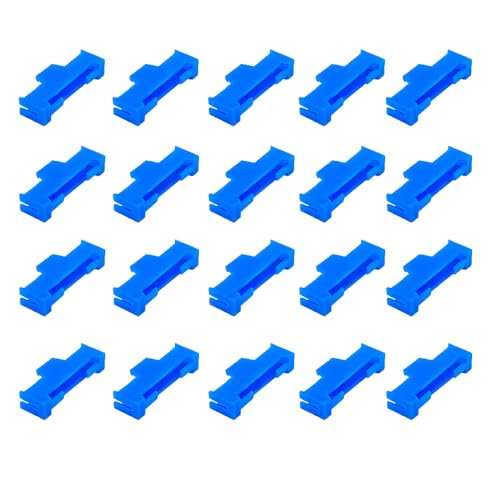 URIMPAVIDO 20PCS Servo Cable Clip Lock Servo Extension Cable Connector Clip Lead Wire Lock for RC Airplane Car Boat RC Toy DIY Model Part Blue - Image 1