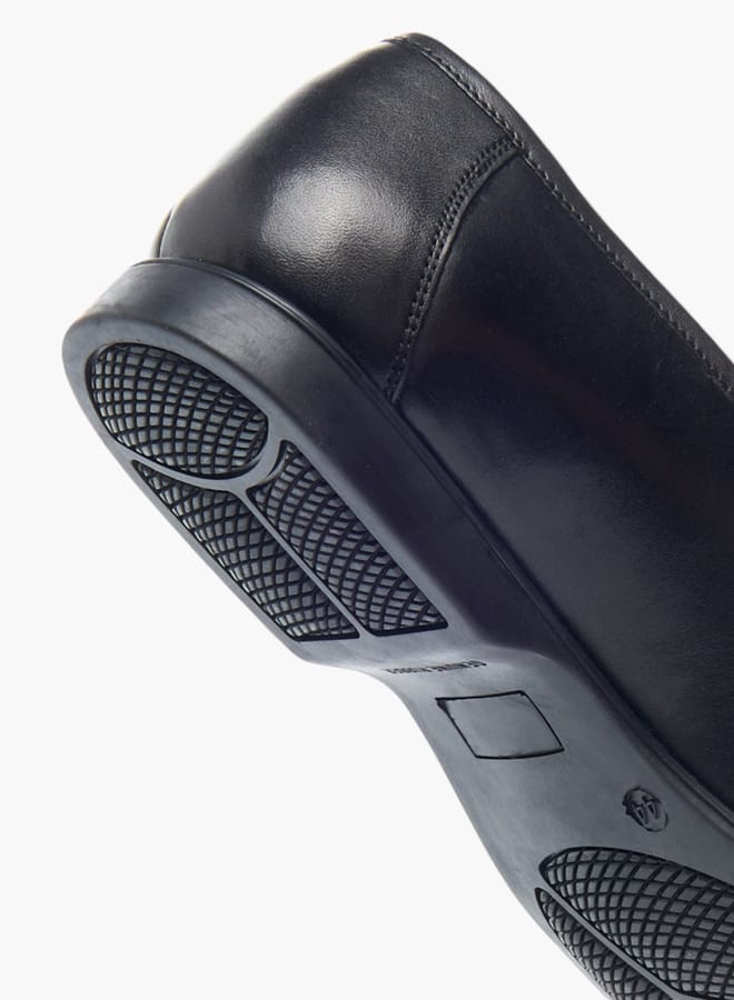 Mens Textured Slip-On Loafers