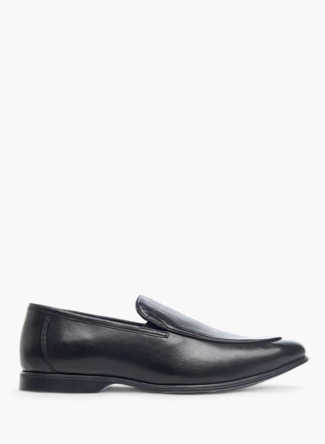 Mens Textured Slip-On Loafers
