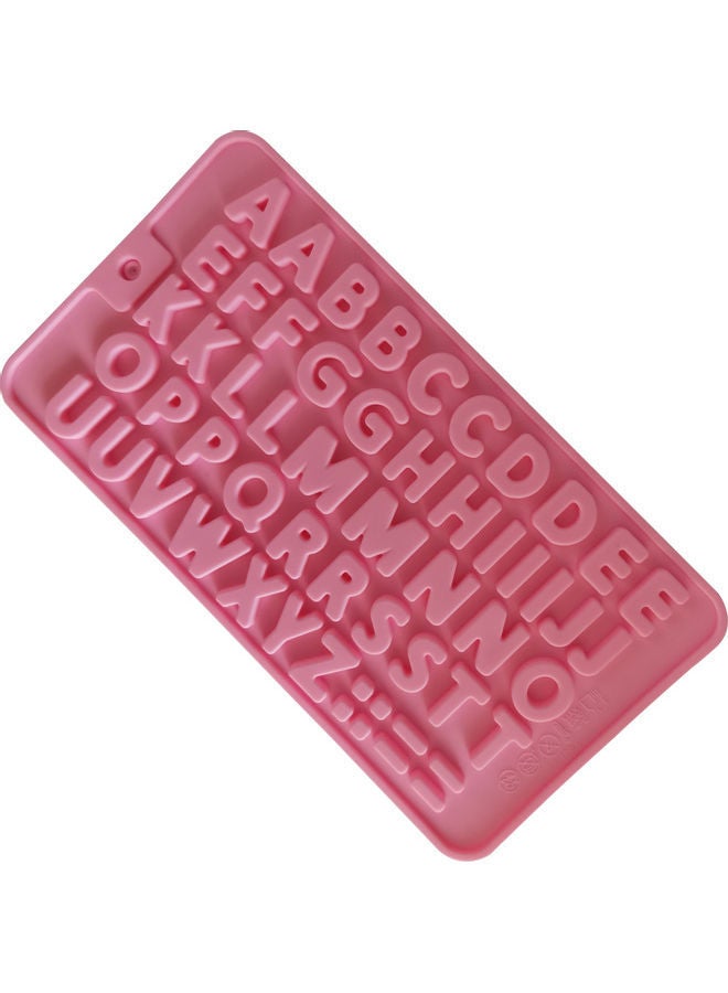 NIBEMINENT Silicone English Alphabet Shape Mould Pink 21 x 10cm - Image 2