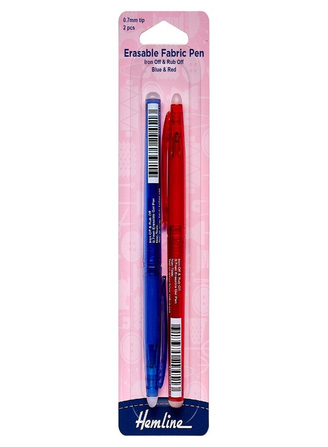 Hemline H296.I Erasable Fabric Pen with Attached Eraser - Image 3