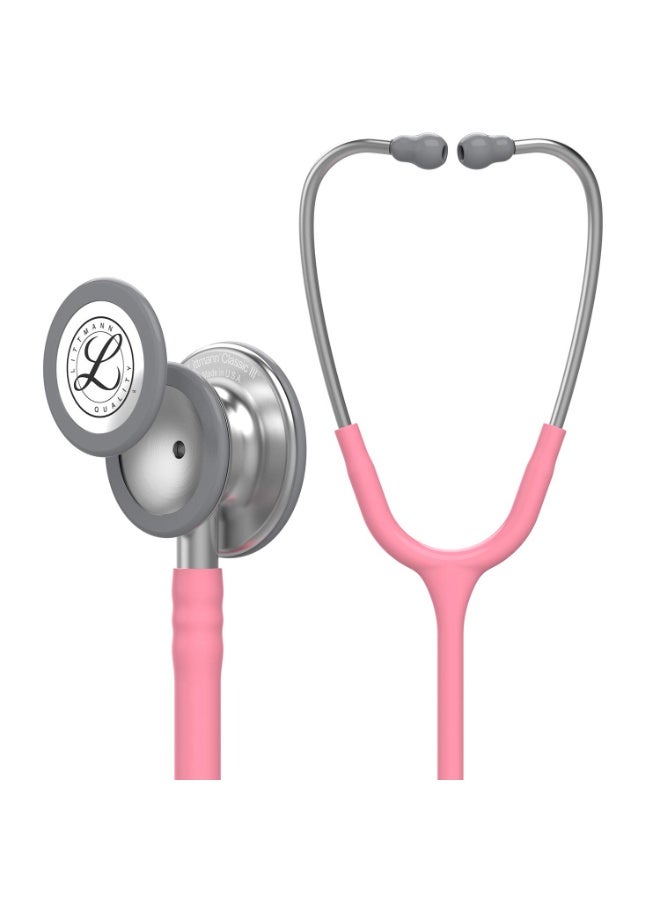 ليتمان سماعة طبيب ليتمان كلاسيك III (Littmann Classic III) - لون زهري لؤلؤي - موديل 5633. - Image 2
