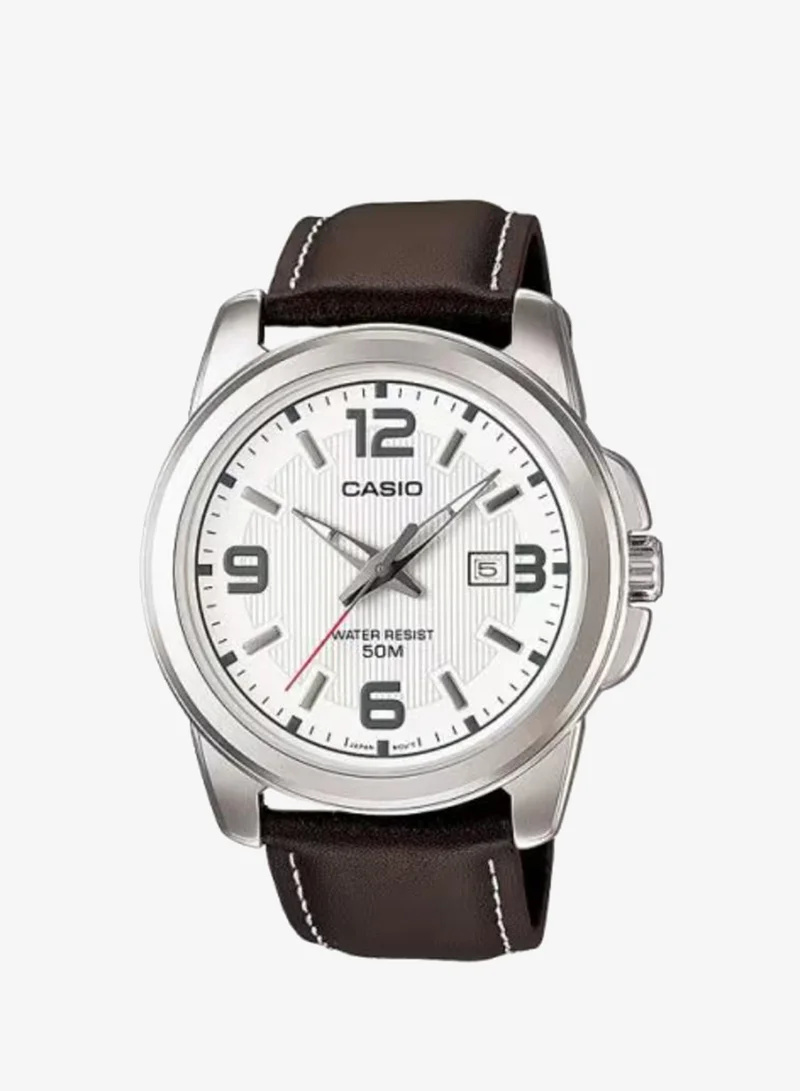 كاسيو Women's Analog Display Watch With Silver Stainless Steel Strap - LTP-1314D-1A